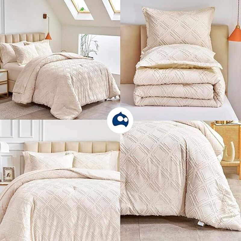 Juego de Funda Duvet Rombos para Edredon Matrim... image number null