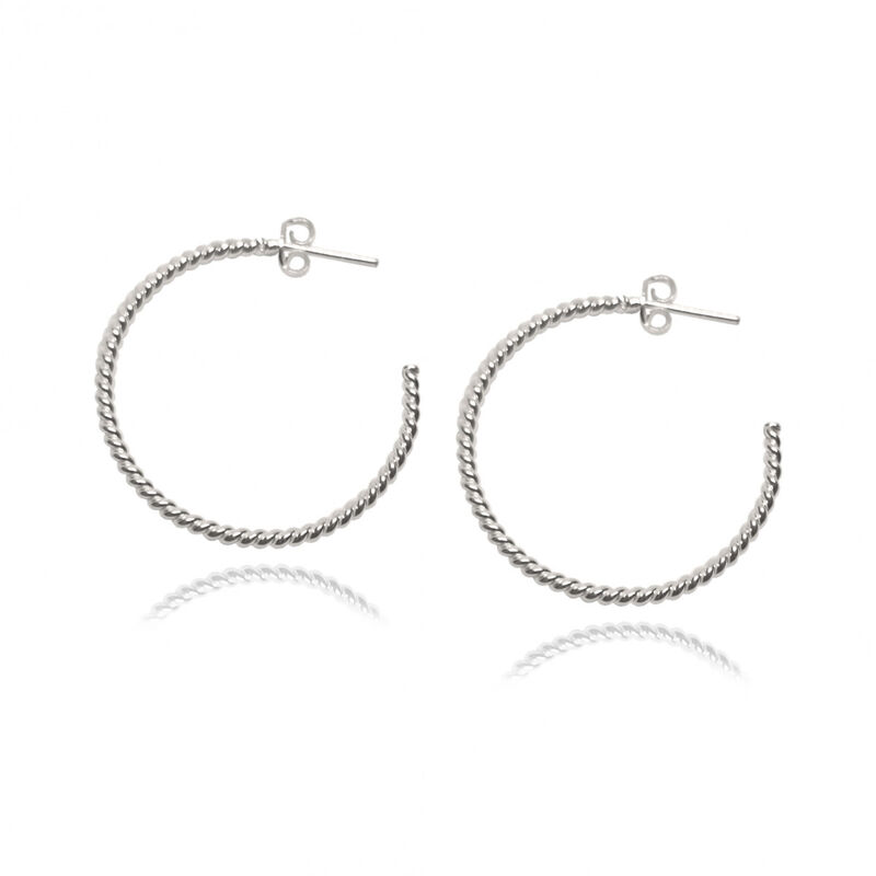 Set de Arracadas de Plata Bejuco image number null