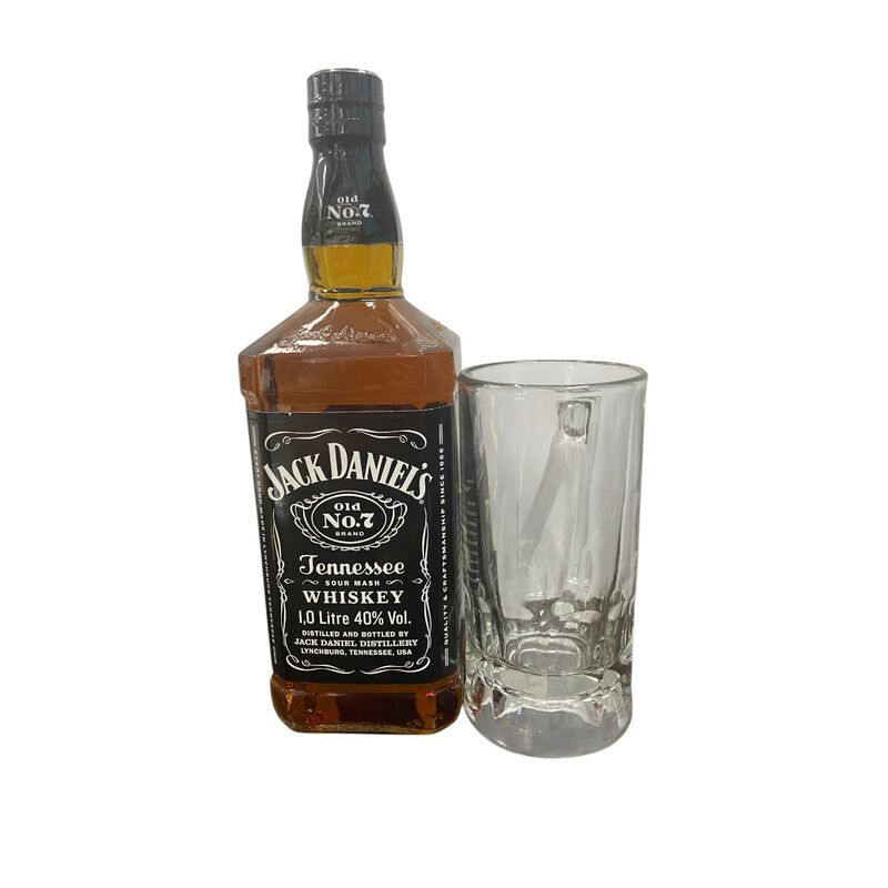 2 Botellas Whisky Jack Daniel's 1L + Vaso de Cr... image number null