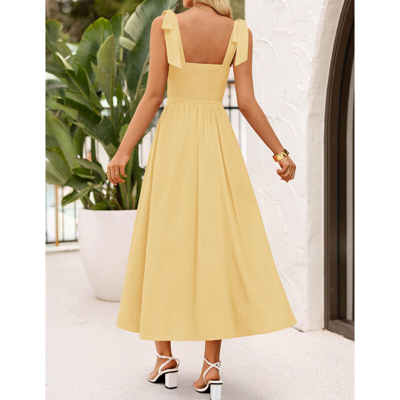 Vestido Maxi Amarillo Zesica M image number null