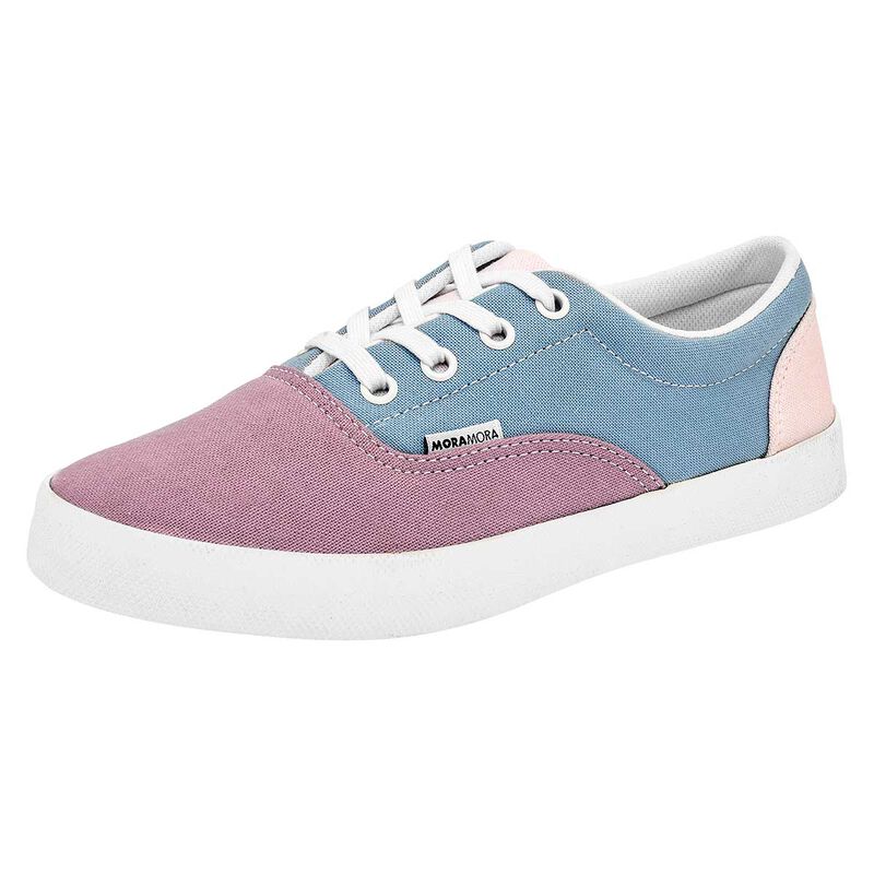 Moramora Tenis urbano para mujer lila azul rosa image number null