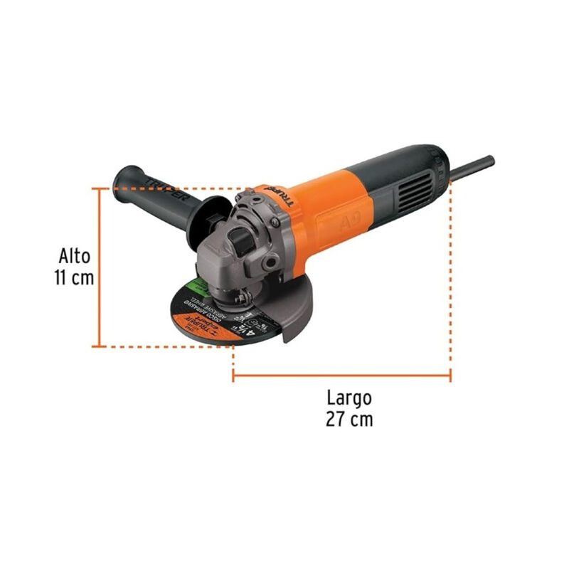 Esmeriladora Angular 4-1/2" Truper Pro 800W END image number null