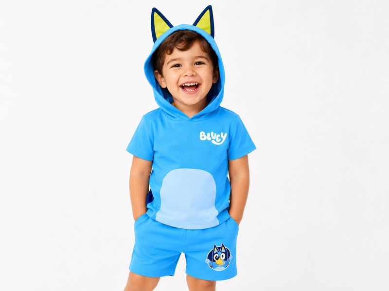 Conjunto De Short Bluey Para Beb&eacute; Ni&ntilde;o image number null