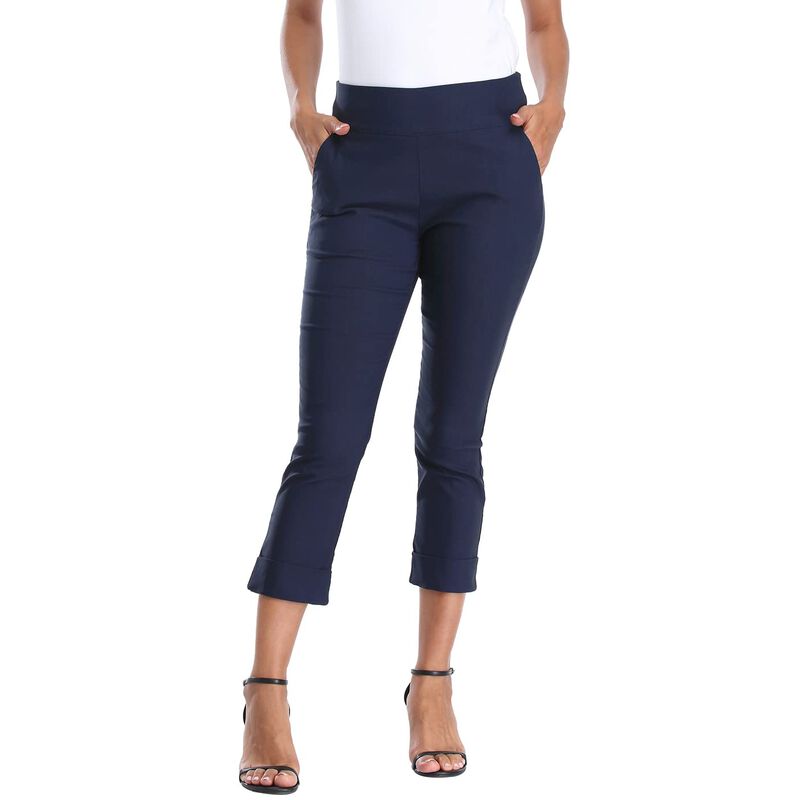 Pantalones HDE Capri Azul Marino XL 61 cm con B... image number null
