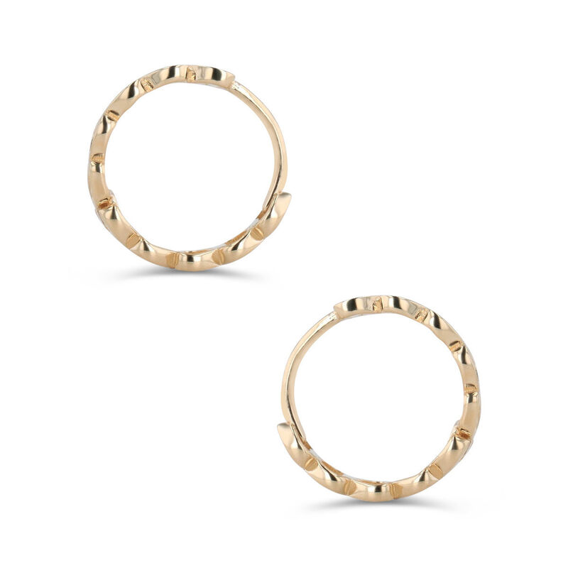 Arracadas De Oro Amarillo 14K Con Zirconias (10... image number null