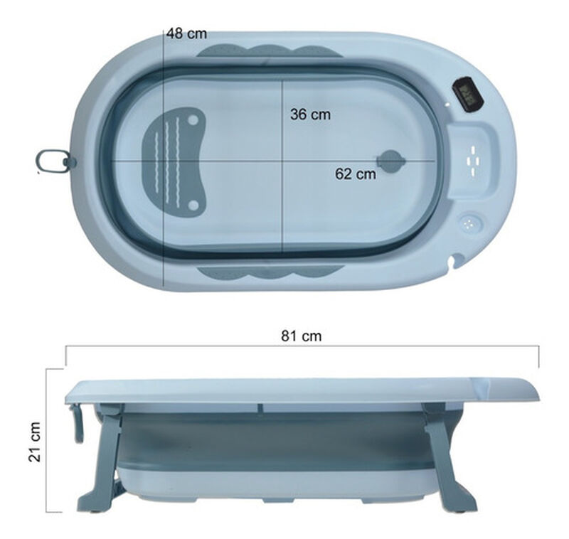 Tina Ba&ntilde;era Bebe Antiderrapante Portatil Plegab... image number null