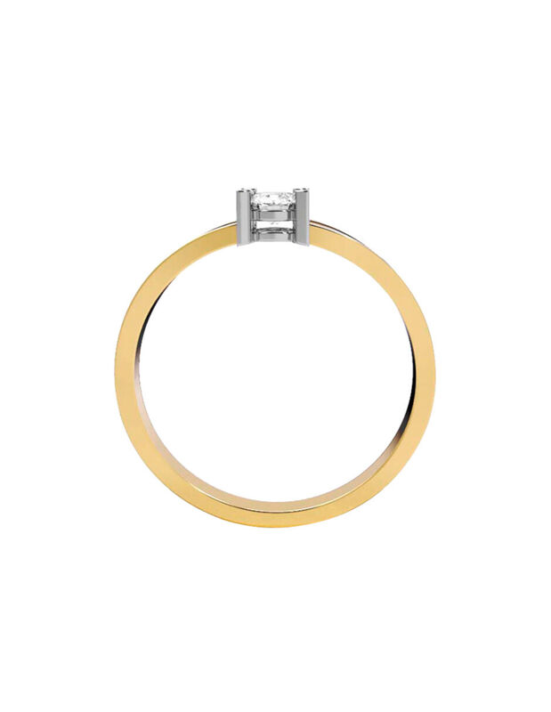 Anillo de Compromiso en Oro Rosa 14K con Circon... image number null