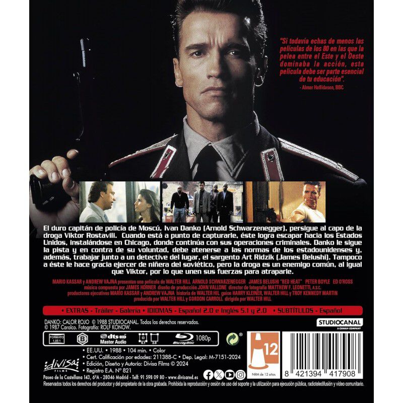 Danko: Calor Rojo [Blu-ray] (1988) Red Heat image number null
