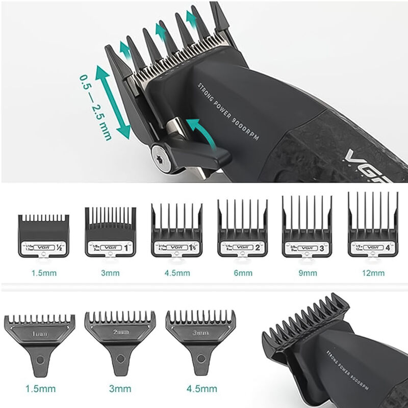 Kit de Barber&iacute;a Profesional VGR V-640 Clipper Y... image number null
