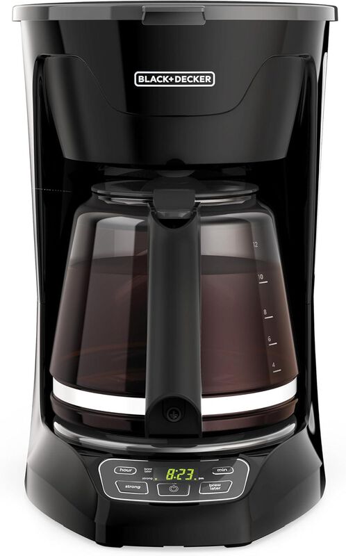 Cafetera Black And Decker Cm1110bla Digital 12 ... image number null