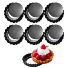Moldes Redondos Para Tartas Cfguk 10 cm, Juego De 6, Antiadherentes Con Fondo Extra&iacute;ble