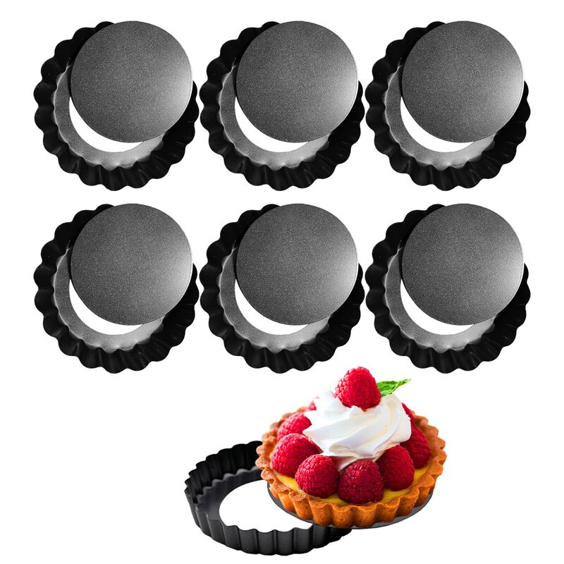 Moldes Redondos Para Tartas Cfguk 10 cm, Juego ... image number null