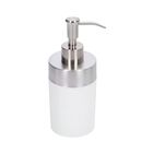 Dispensador De Acero Inoxidable Con PVC Blanco Namaro Design