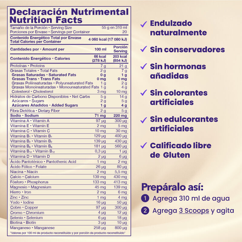 ShakeMe! Vainilla 20 Porciones image number null