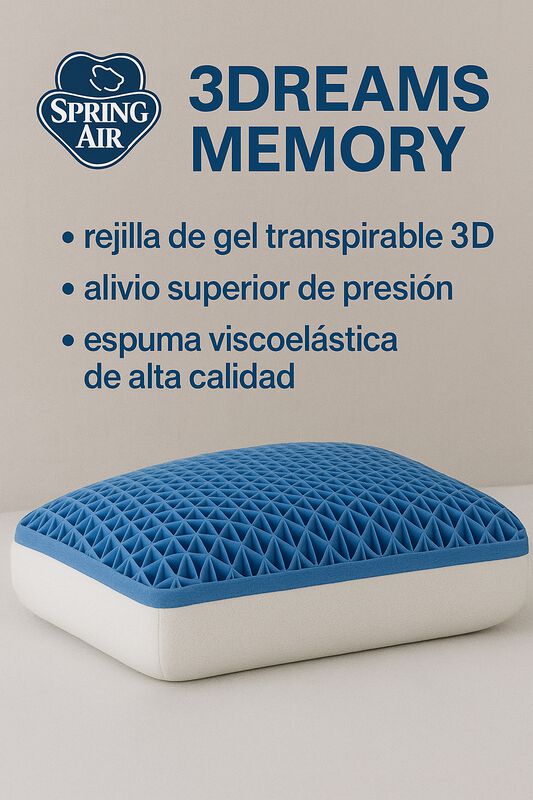 Almohada 3 Dreams Memory Est&aacute;ndar con Placas 3D image number null