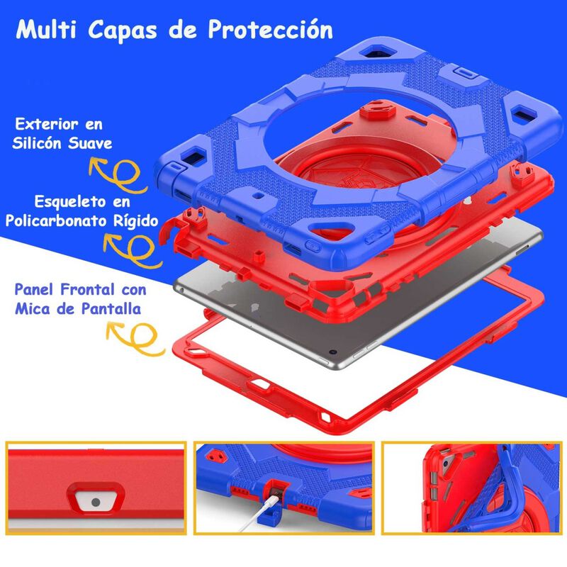 Funda Tekku Spider Uso Rudo Para Ipad Air 5 Air... image number null