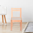 Silla de Madera Nórdica Barnizada para Niños - Gris Claro