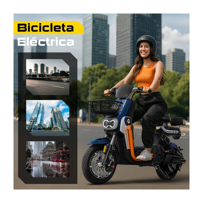 Bicicleta Bicimoto El&eacute;ctrica 800w 60v 50km/h Lu... image number null