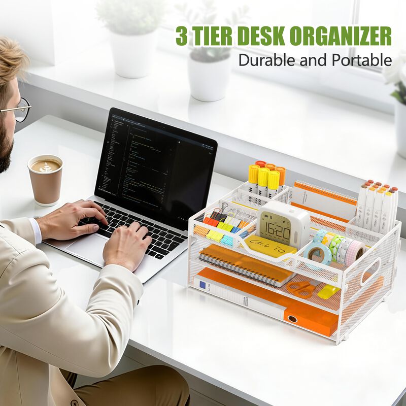 Tray Nextfile Organizador De Escritorio Met&aacute;lic... image number null