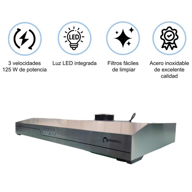 Campana Extractora 76 cm Shorbull image number null