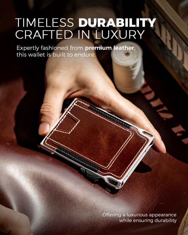 Cartera Lorzor Slim De Cuero A Plena Piel Con B... image number null