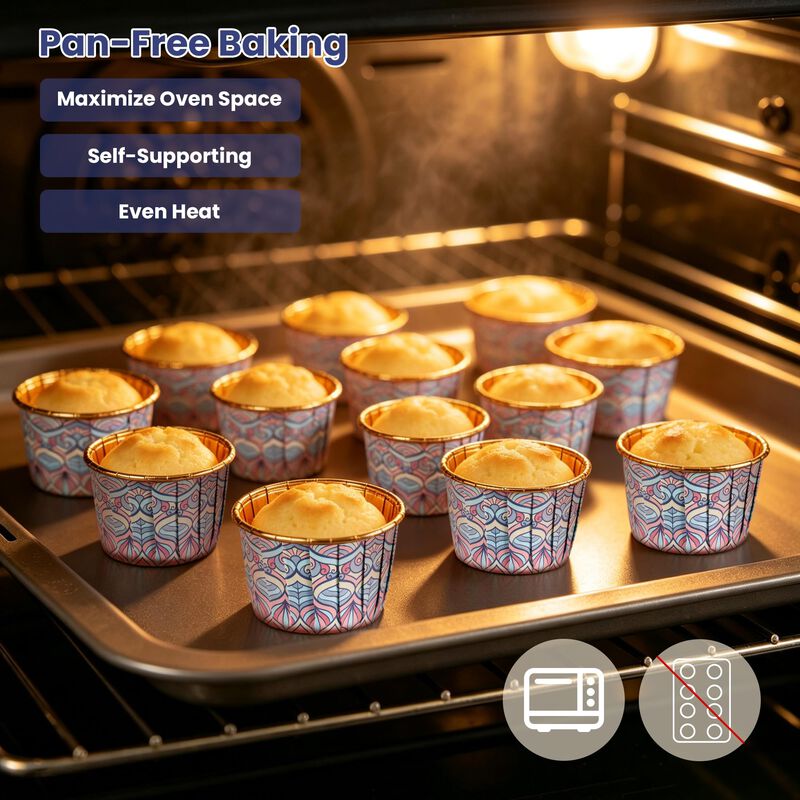 C&aacute;psulas De Aluminio Para Cupcakes Trusber 100 ... image number null