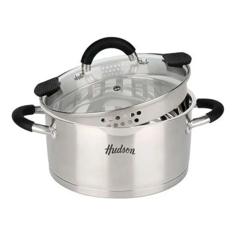 Olla Acero Inoxidable HUDSON 24cm asas tapa col... image number null