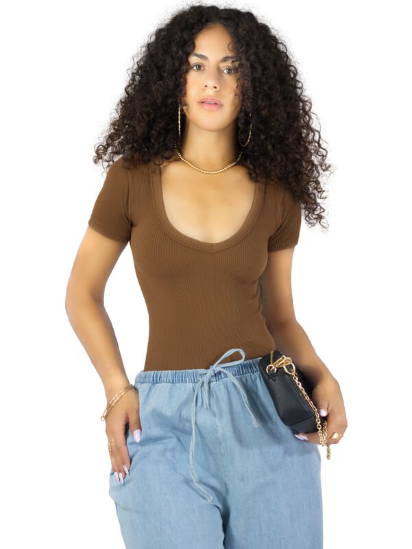 Playera Mujer Texturizada Casual Stretch BL-102... image number null