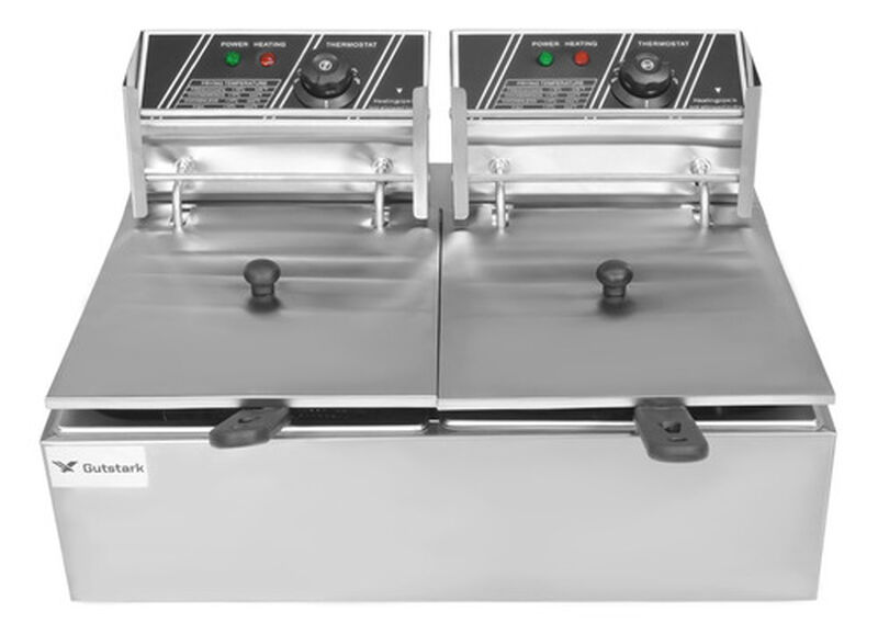 Freidora El&eacute;ctrica 12 L Profesional Acero Ajust... image number null