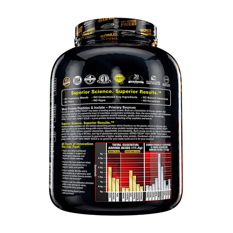 Proteina Nitro Tech Whey Gold Muscletech Double... image number null