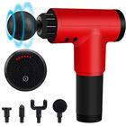Masajeador Muscular Brandtrendy con 4 cabezales intercambiables Color Rojo