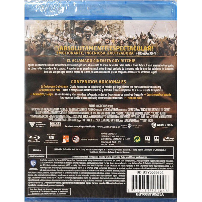 Rey Arturo: La Leyenda De Exc&aacute;libur [blu-ray] image number null