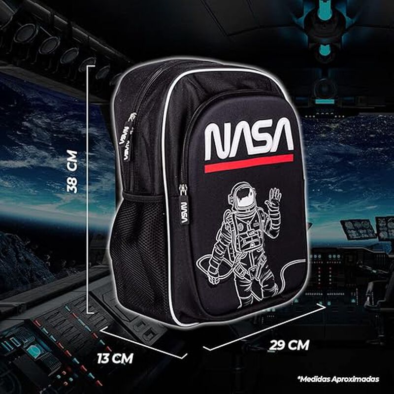 TechZone Mochila Escolar NASA con Astronauta 3D... image number null