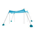 Toldo para Playa Portatil Carpa Plegable Resistente a Viento, Hikeo, Color Azul, 83766-Bu