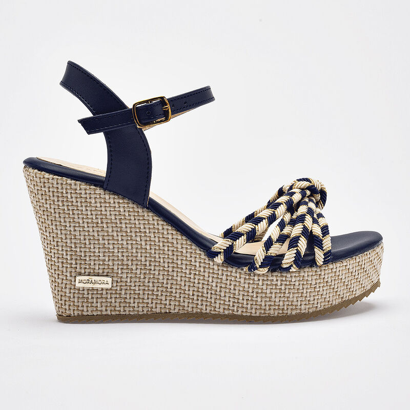 Moramora sandalia cu&ntilde;a para mujer marino cod 14... image number null