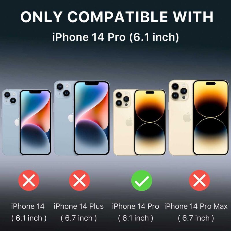 Funda MYBAT Stealth para iPhone 14 PRO - Negra image number null