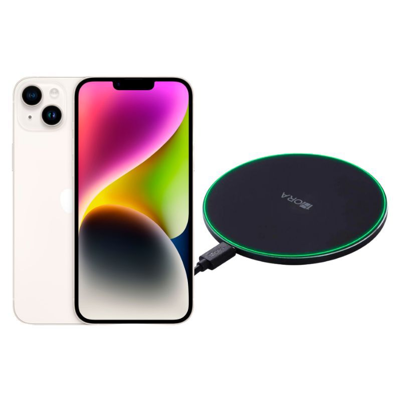 iPhone 14 128GB Blanco E-SIM Reacondicionado + ... image number null