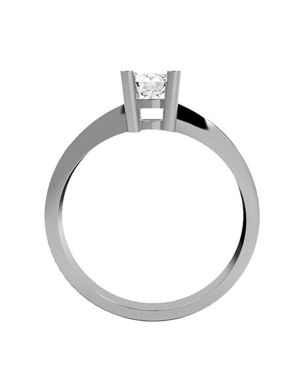 Anillo de Compromiso de 14K con Diamante de Lab... image number null