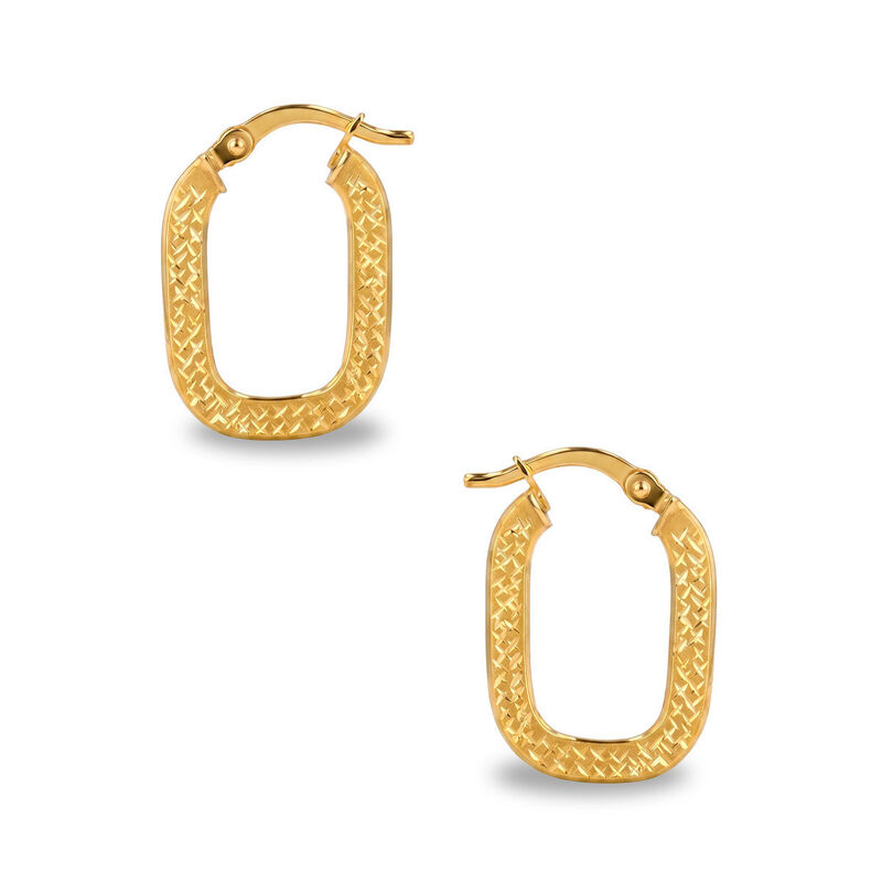 Arracadas Rectangulares Diamantadas 10k | Joyer... image number null