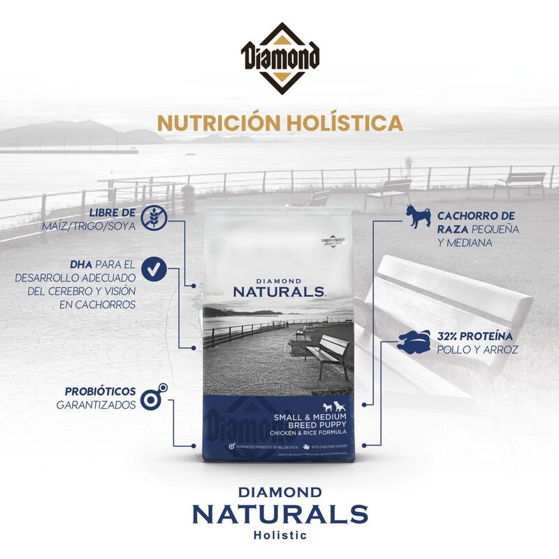 Diamondnaturals Chiken & Rice Formula 8.16 Kg image number null