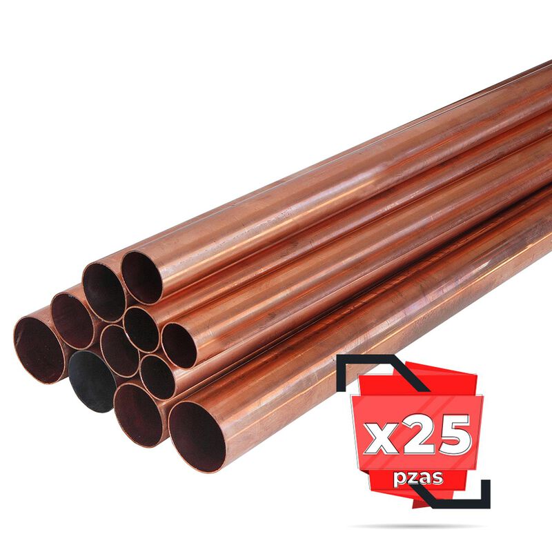 Tubo De Cobre Tipo &rdquo;m&rdquo; Tramo De 3.05 M 1/2&rdquo;, 25... image number null