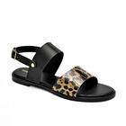 Moramora sandalia piso para mujer negro caf&eacute; cod 141691-E