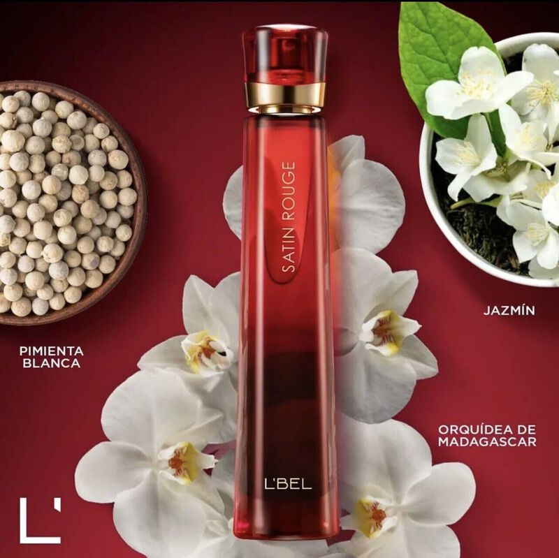 Perfume L'bel Satin Rouge Eau De Parfum Para Mu... image number null