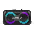 Bocina Port&aacute;til Aiwa Awpoh35 Con Bluetooth Tws Karaoke Led Negro