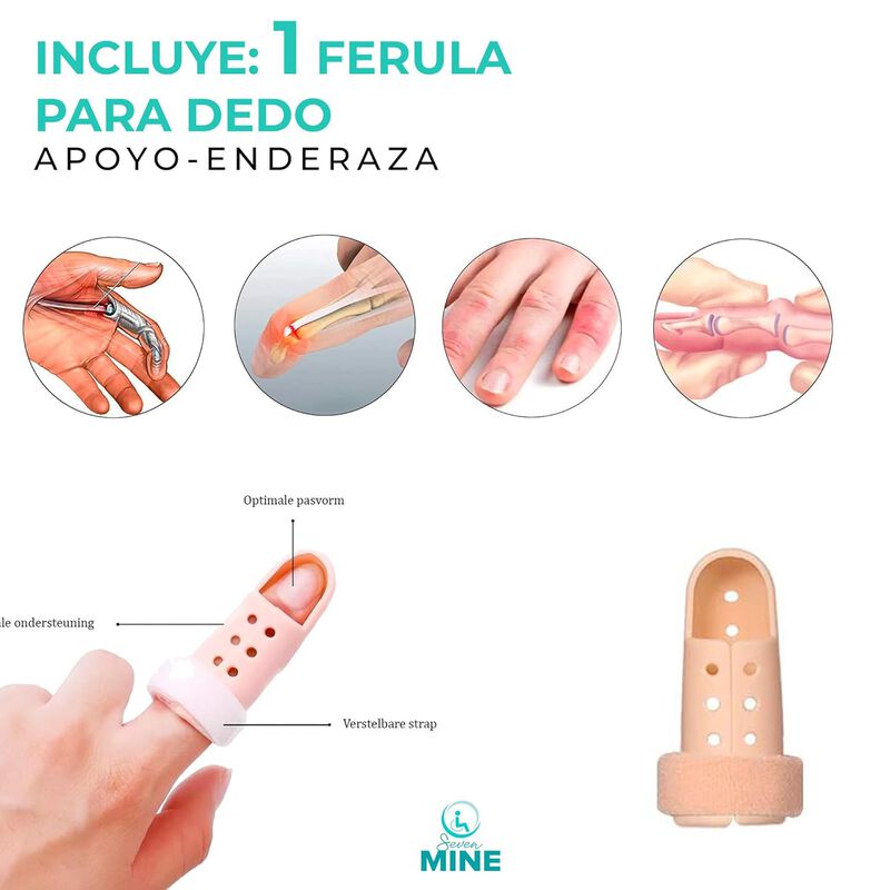 F&eacute;rula Dedo Stack (1 Pza): Sujeci&oacute;n Firme Con V... image number null