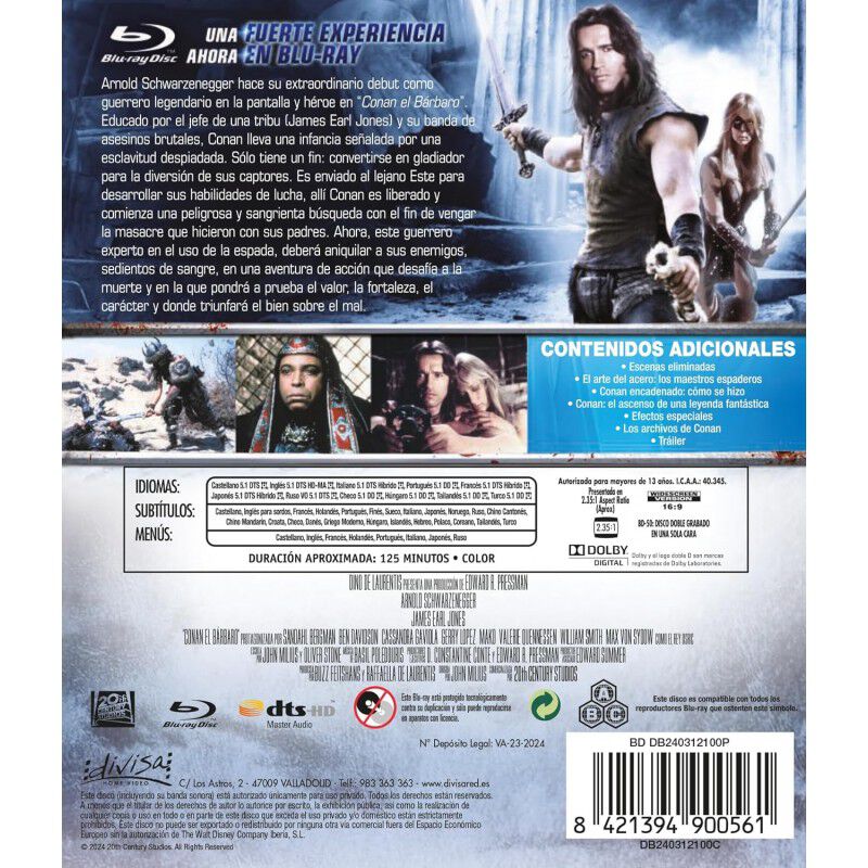 Conan, El B&aacute;rbaro [Blu-ray] (1982) Conan the Ba... image number null