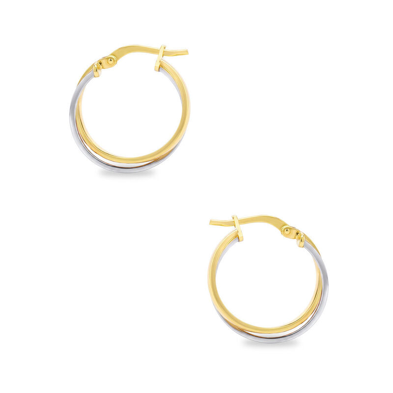 Arracadas 2begold Amarillo Con Blanco (925+1/10... image number null