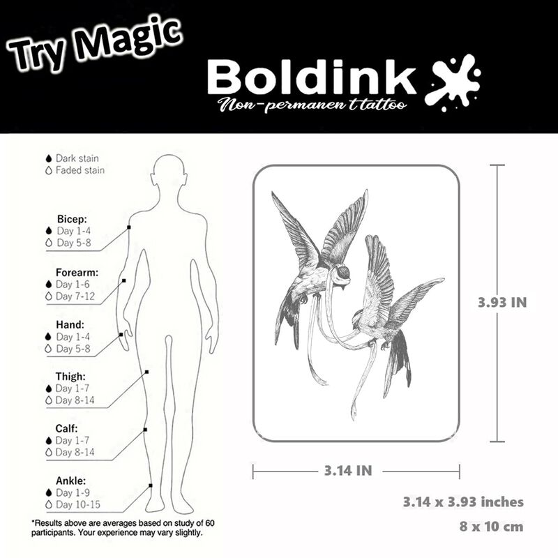 Tatuajes Temporales Boldink Realistas Impermeab... image number null