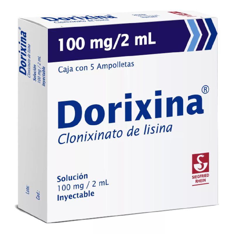 Dorixina Soluci&oacute;n Inyectable 100 Mg/2 Ml, 5 Amp... image number null