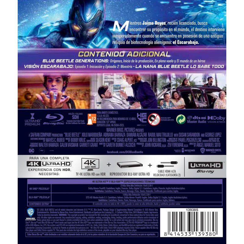 Blue Beetle [4k Uhd,blu-ray] (2023) image number null